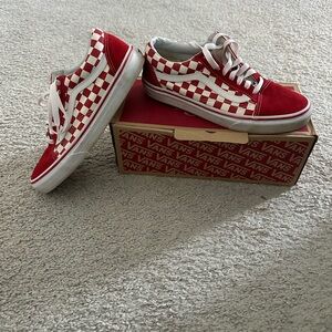 Mens Vans Old Skool checkerboard size 8.5